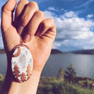 dendritic opal agate handmade necklace